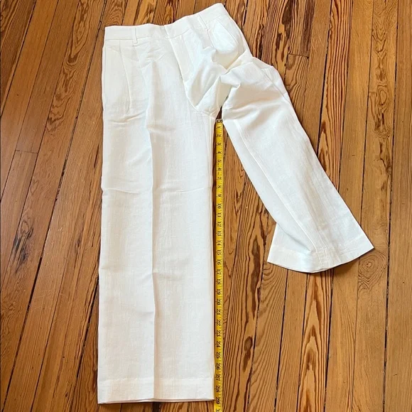 Zara White Wide Leg Pants - Picture 7 of 10